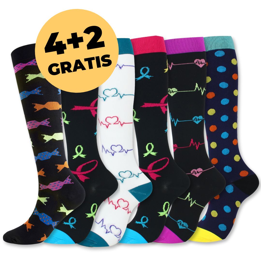 Orthopädische Kompressionsstrümpfe Bunt