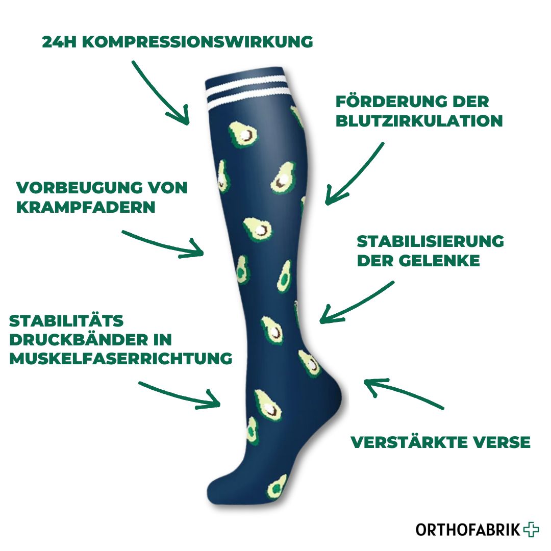 Orthopädische Kompressionsstrümpfe Colorful